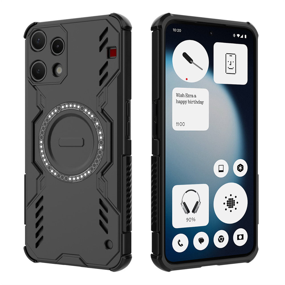 Husa MagSafe pentru Nothing Phone (3a) Lite, Techsuit, ArmorMag, Neagra