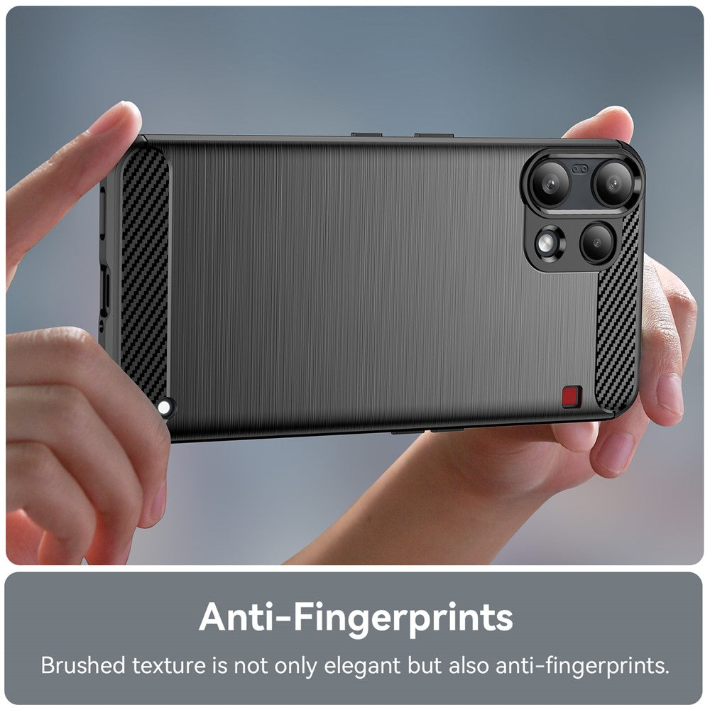 Husa pentru Nothing Phone (3a) Lite, Techsuit, Carbon, Neagra