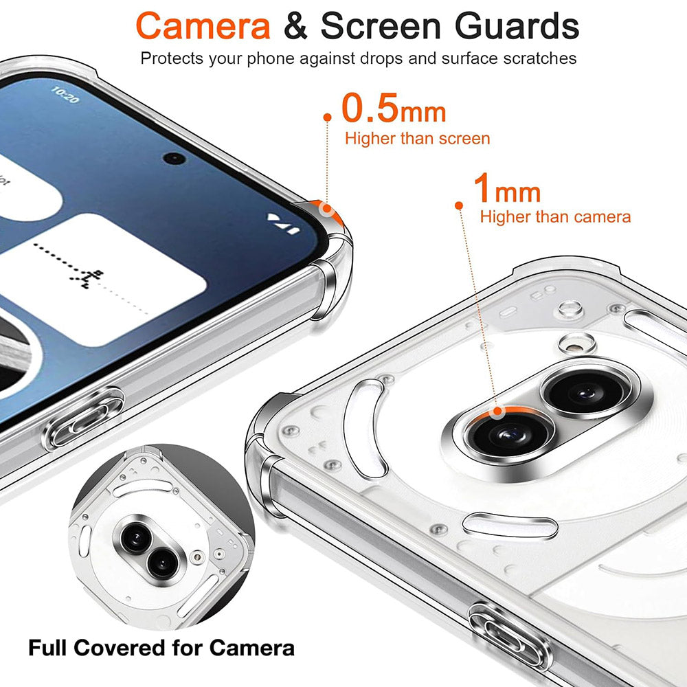 Husa pentru Nothing Phone (4a) Pro, Techsuit, Shockproof Clear, Transparenta