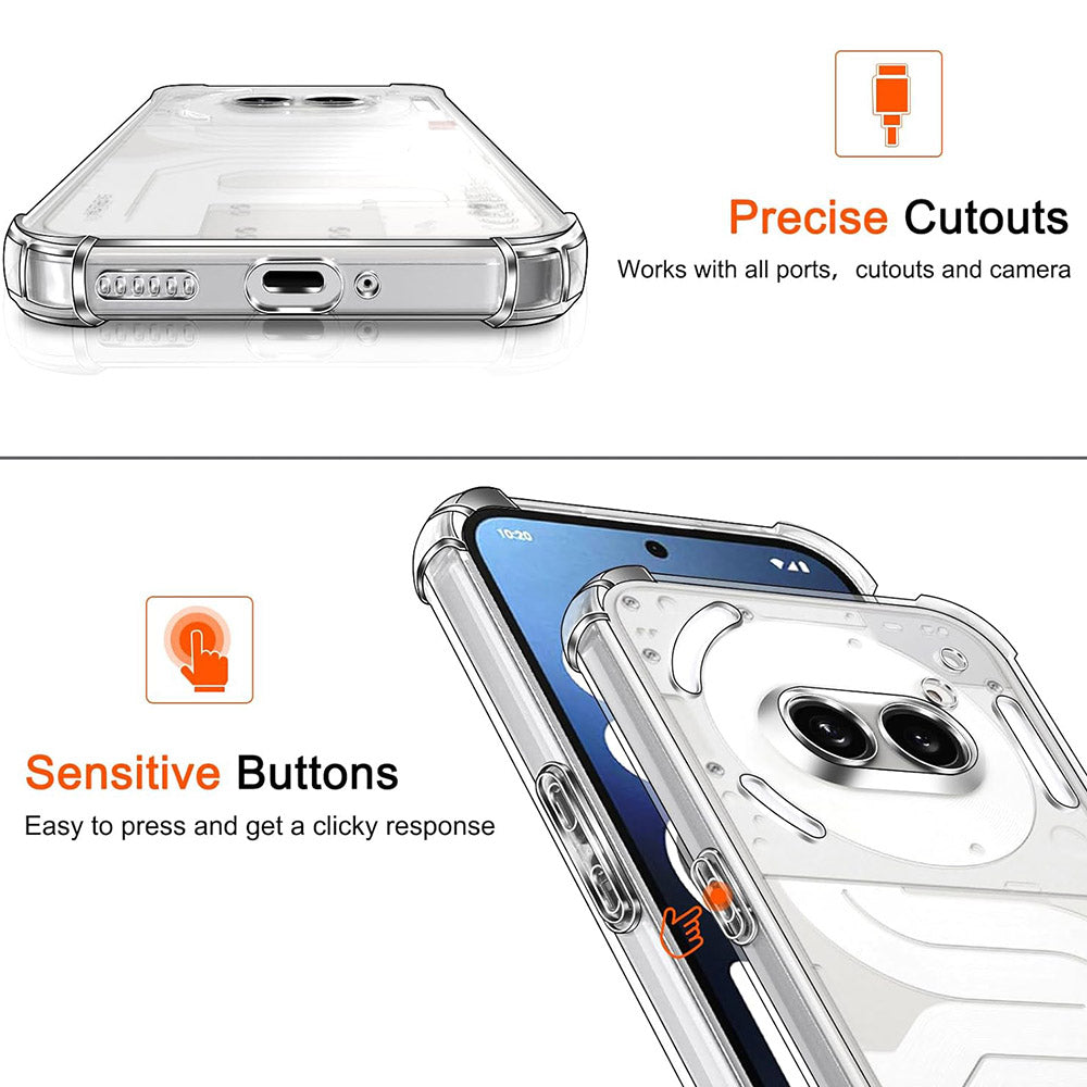 Husa pentru Nothing Phone (4a) Pro, Techsuit, Shockproof Clear, Transparenta