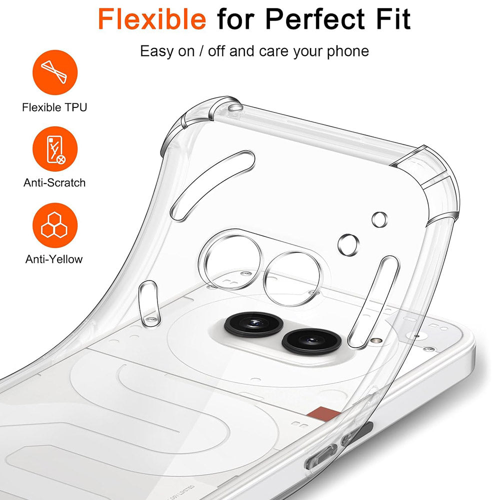 Husa pentru Nothing Phone (4a) Pro, Techsuit, Shockproof Clear, Transparenta
