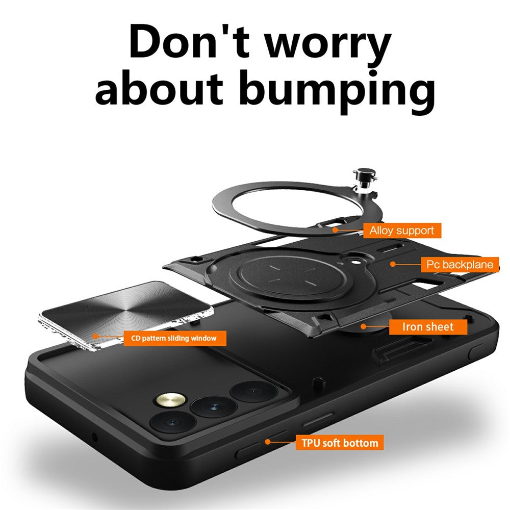 Husa pentru OnePlus 15, Techsuit, CamGuard Pro, Neagra