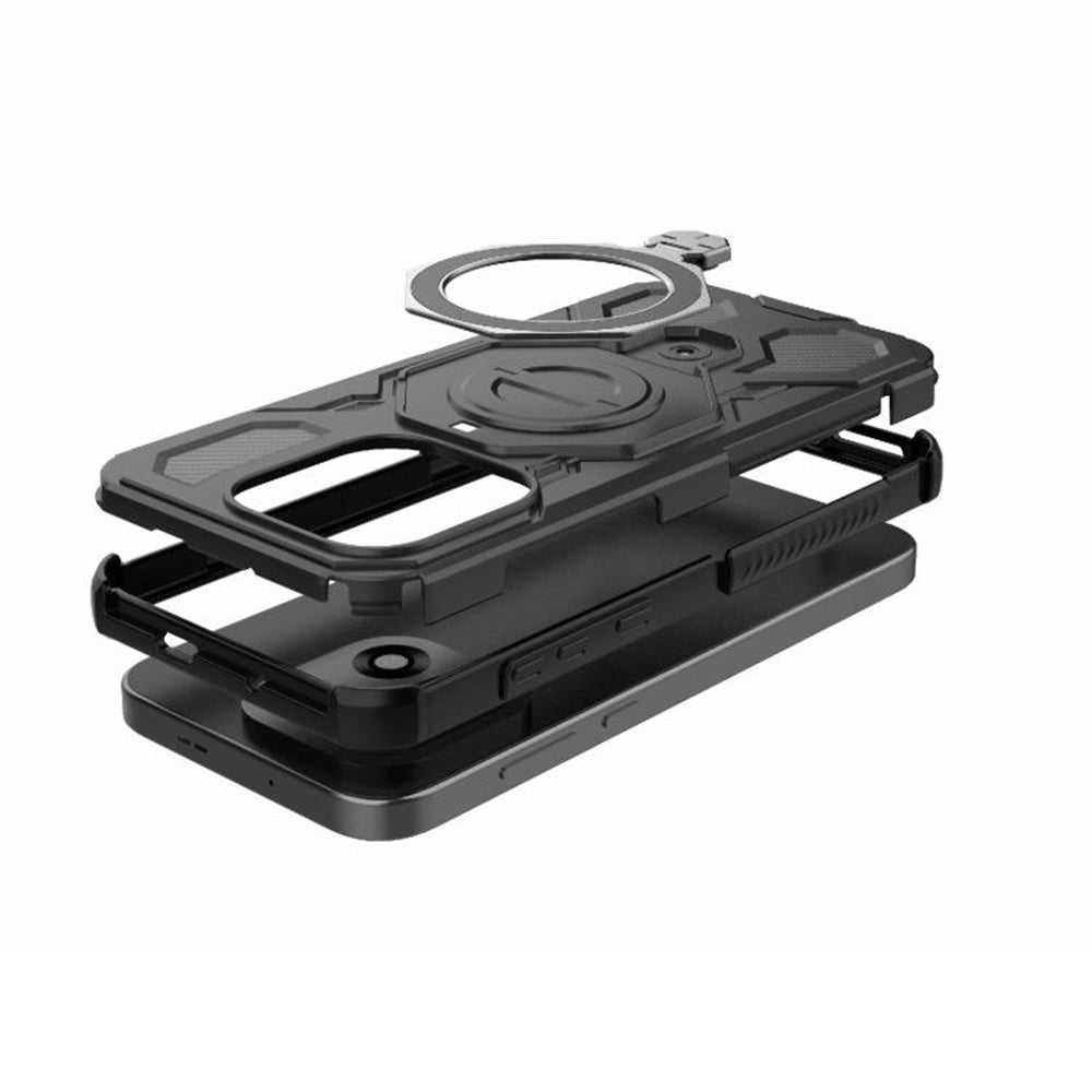 Husa pentru OnePlus 15, Techsuit, Carbon Shield Pro, Neagra