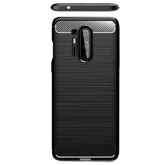 Husa pentru OnePlus 8 Pro, Techsuit, Carbon, Neagra