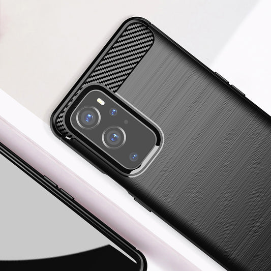 Husa pentru OnePlus 9 Pro, Techsuit, Carbon, Neagra