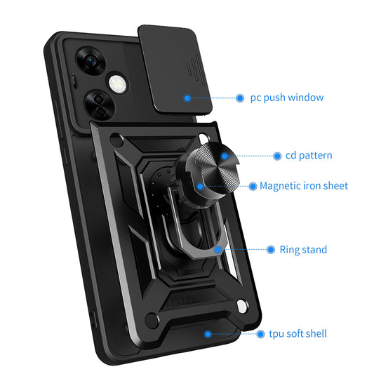 Husa pentru OnePlus Nord CE4 Lite, Techsuit, CamShield, Roz
