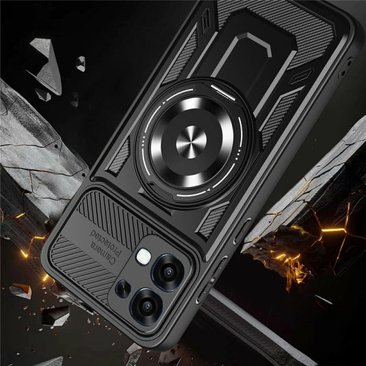 Husa pentru Oppo A6 Pro 5G / A6 Pro 4G, Techsuit, RuggedCam, Gri