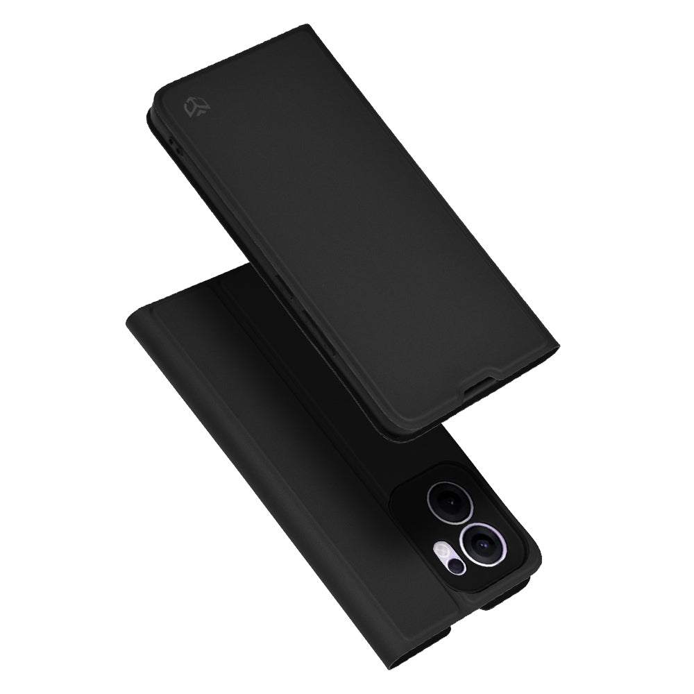 Husa pentru Oppo Reno13 FS 5G / Reno13 F 4G / Reno13 F, Techsuit, Magskin Book, Neagra