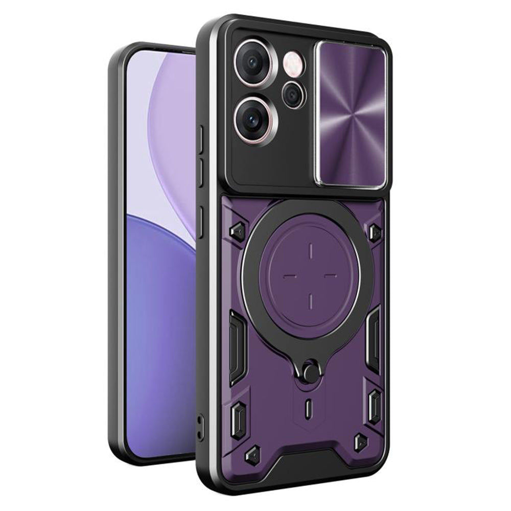 Husa pentru Oppo Reno14 FS 5G / Reno14 F, Techsuit, CamGuard Pro, Mov