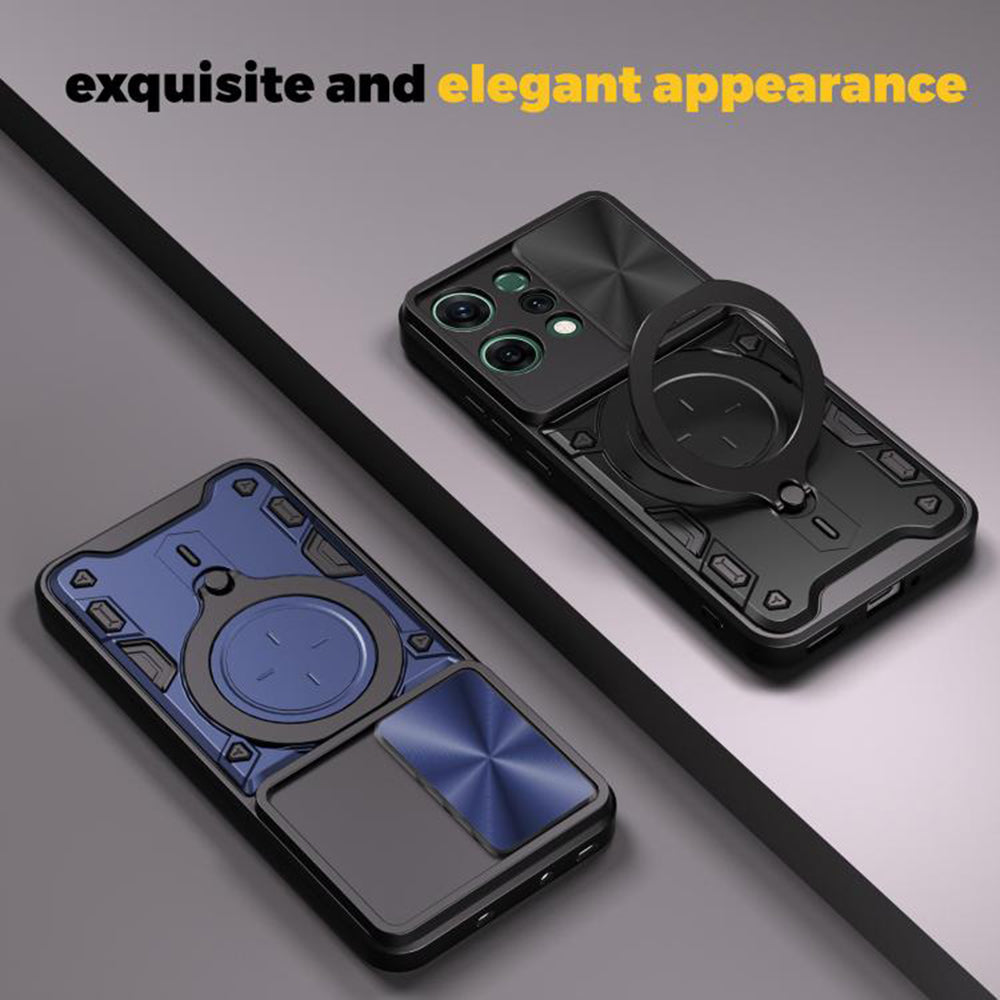 Husa pentru Oppo Reno14 Pro, Techsuit, CamGuard Pro, Neagra