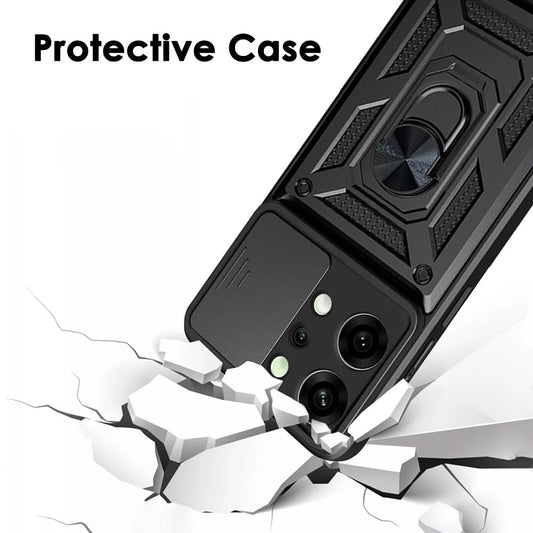 Husa pentru Oppo Reno14 Pro, Techsuit, CamShield, Neagra