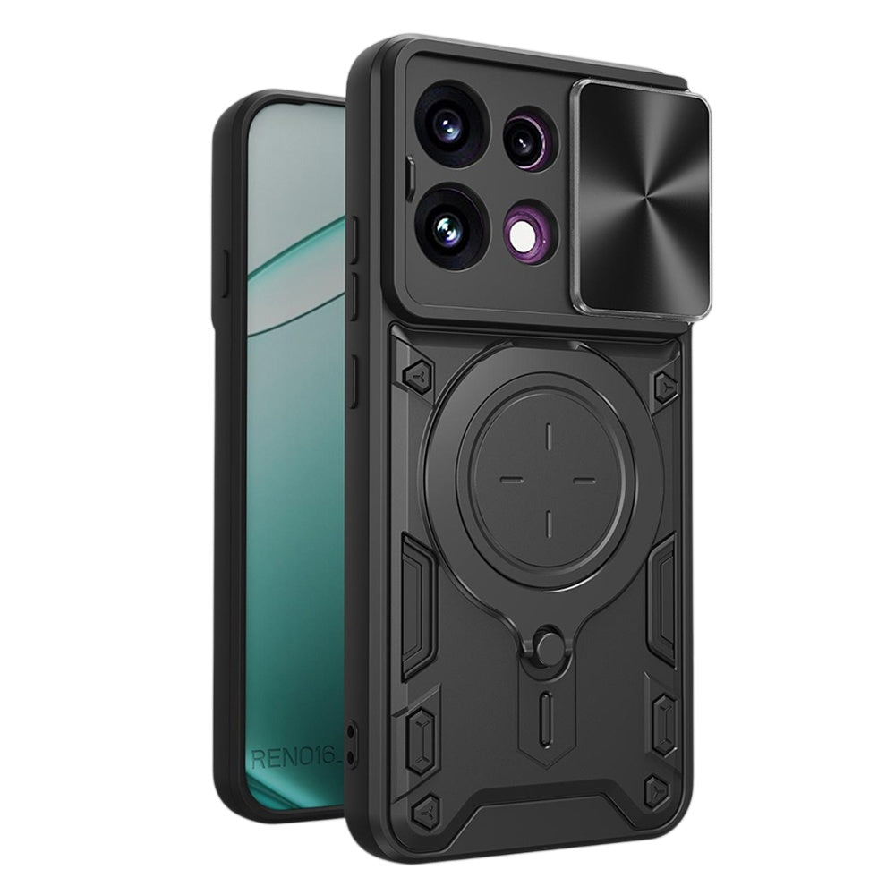 Husa pentru Oppo Reno16 F / Reno16 FS, Techsuit, CamGuard Pro, Neagra