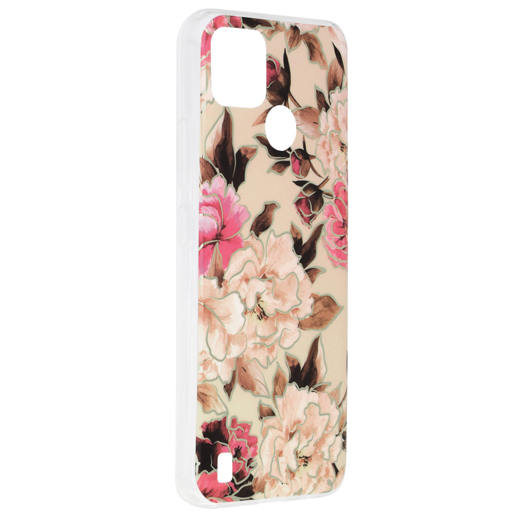 Husa pentru Realme C21Y / C25Y, Techsuit, Marble, Bej