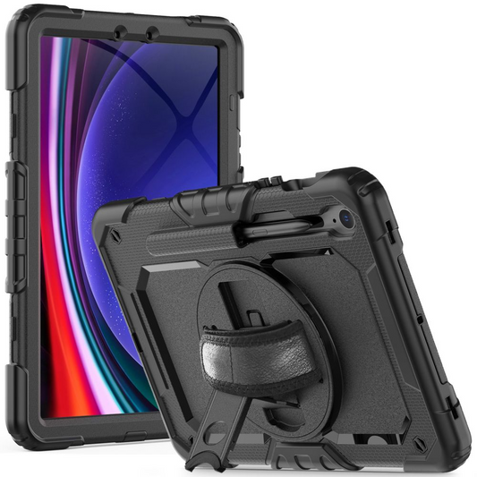 Husa pentru Samsung Galaxy Tab S10 Lite / Tab S10 FE / Tab S9 FE / Tab S9, Tech-Protect, Solid360, Neagra