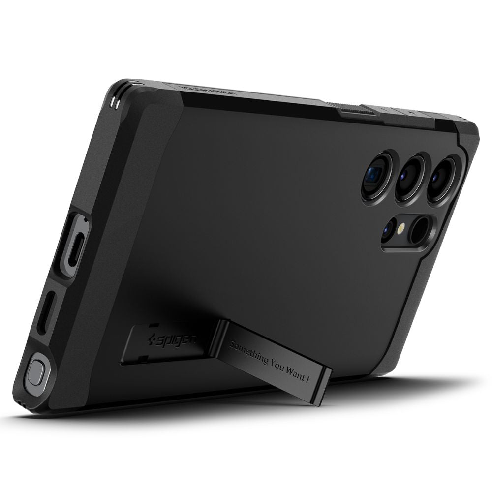 Husa pentru Samsung Galaxy S24 Ultra S928, Spigen, Tough Armor, Neagra ACS07300