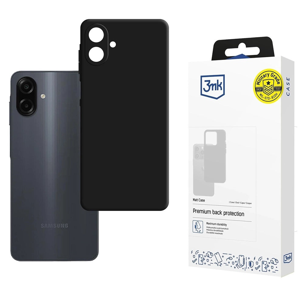 Husa pentru Samsung Galaxy A07 4G A075, 3MK, Neagra Mata