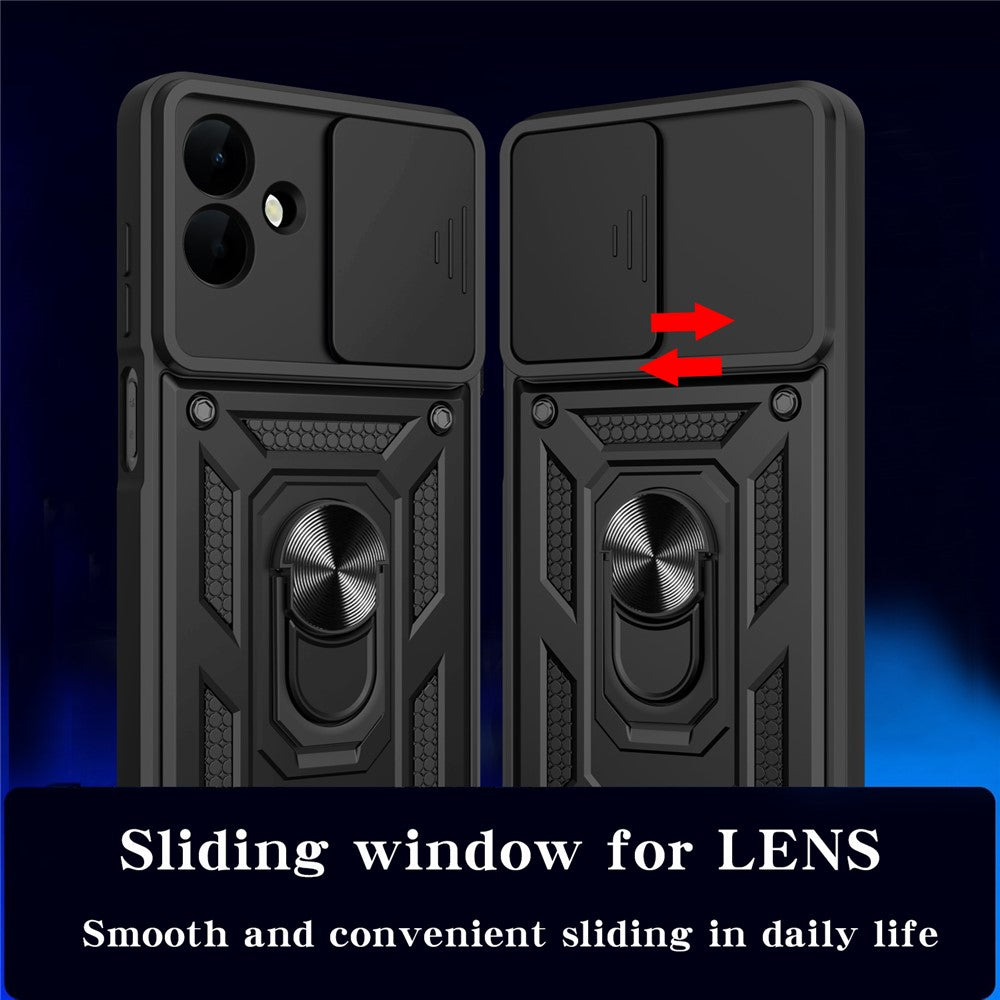 Husa pentru Samsung Galaxy A08 4G A085 / A07 5G A076, Techsuit, CamShield, Neagra