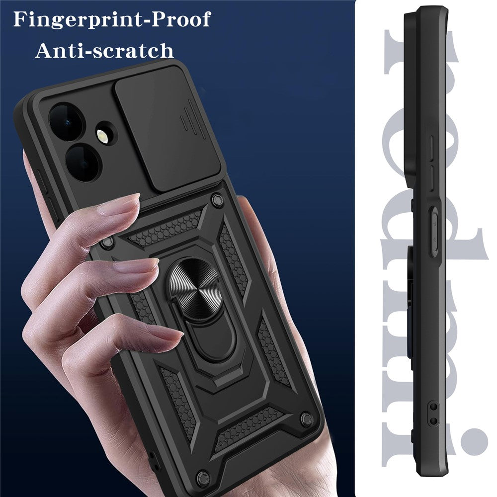 Husa pentru Samsung Galaxy A08 4G A085 / A07 5G A076, Techsuit, CamShield, Neagra