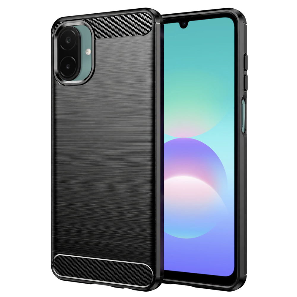 Husa pentru Samsung Galaxy A08 4G A085 / A07 5G A076, Techsuit, Carbon, Neagra