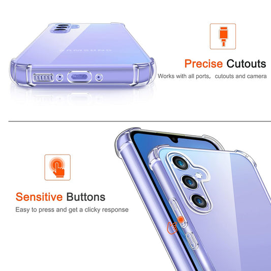 Husa pentru Samsung Galaxy A16 5G A166 / A16 4G A165, Techsuit, Shockproof Clear, Transparenta
