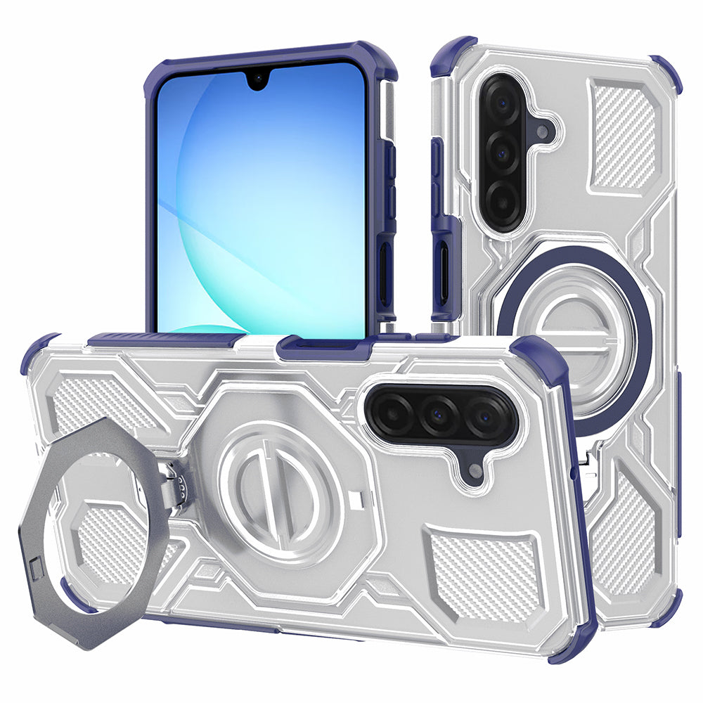 Husa pentru Samsung Galaxy A17 4G / A17 5G, Techsuit, Carbon Shield Pro, Albastra
