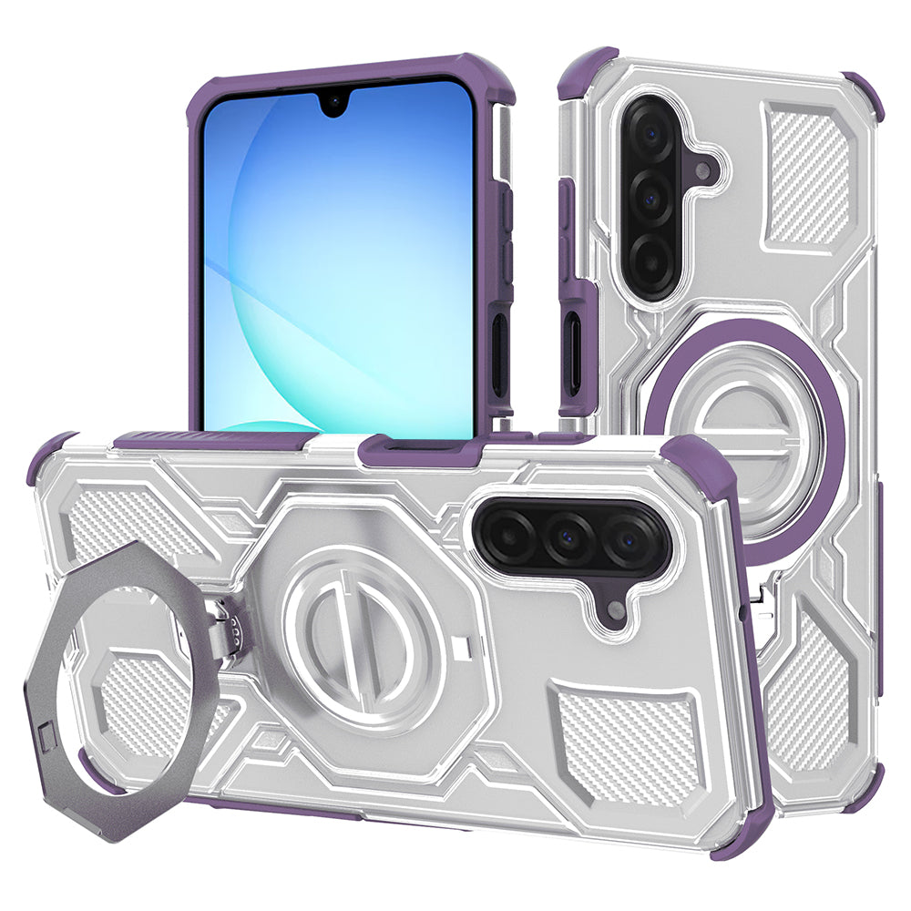Husa pentru Samsung Galaxy A17 4G / A17 5G, Techsuit, Carbon Shield Pro, Mov