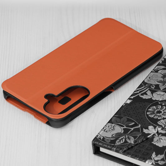 Husa pentru Samsung Galaxy A27 5G, Techsuit, eFold New Model, Portocalie