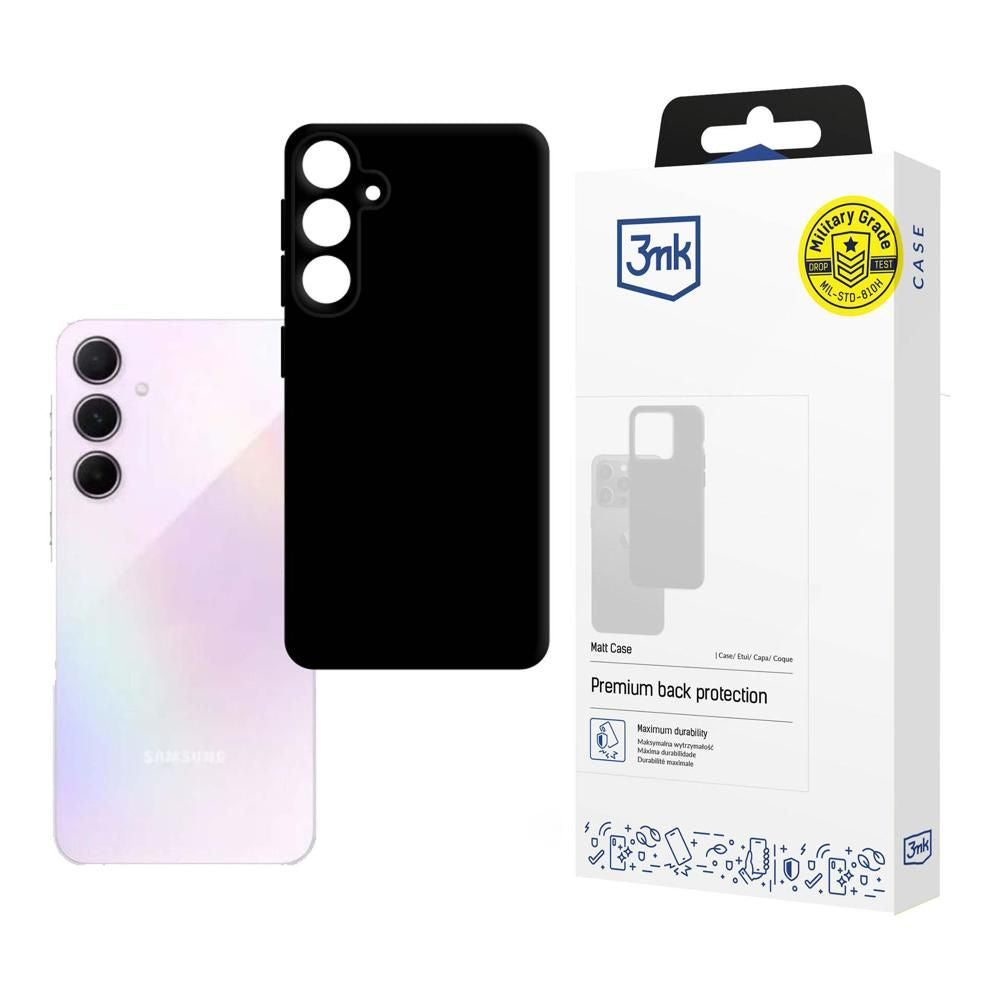 Husa pentru Samsung Galaxy A55 5G A556, 3MK, Neagra Mata