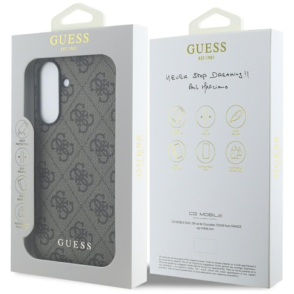 Husa pentru Samsung Galaxy A56 A566, Guess, 4G Classic, Maro