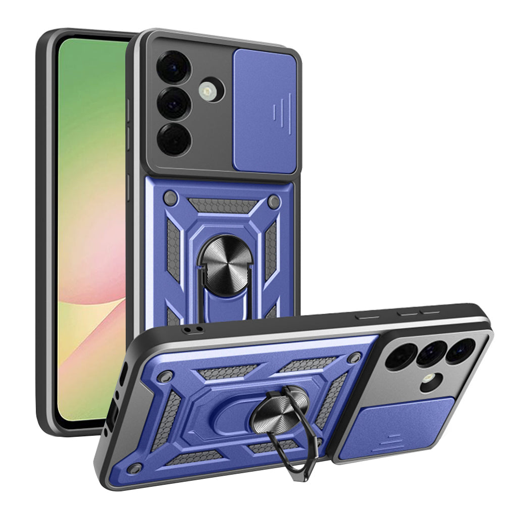 Husa pentru Samsung Galaxy A56 A566, Techsuit, CamShield, Albastra