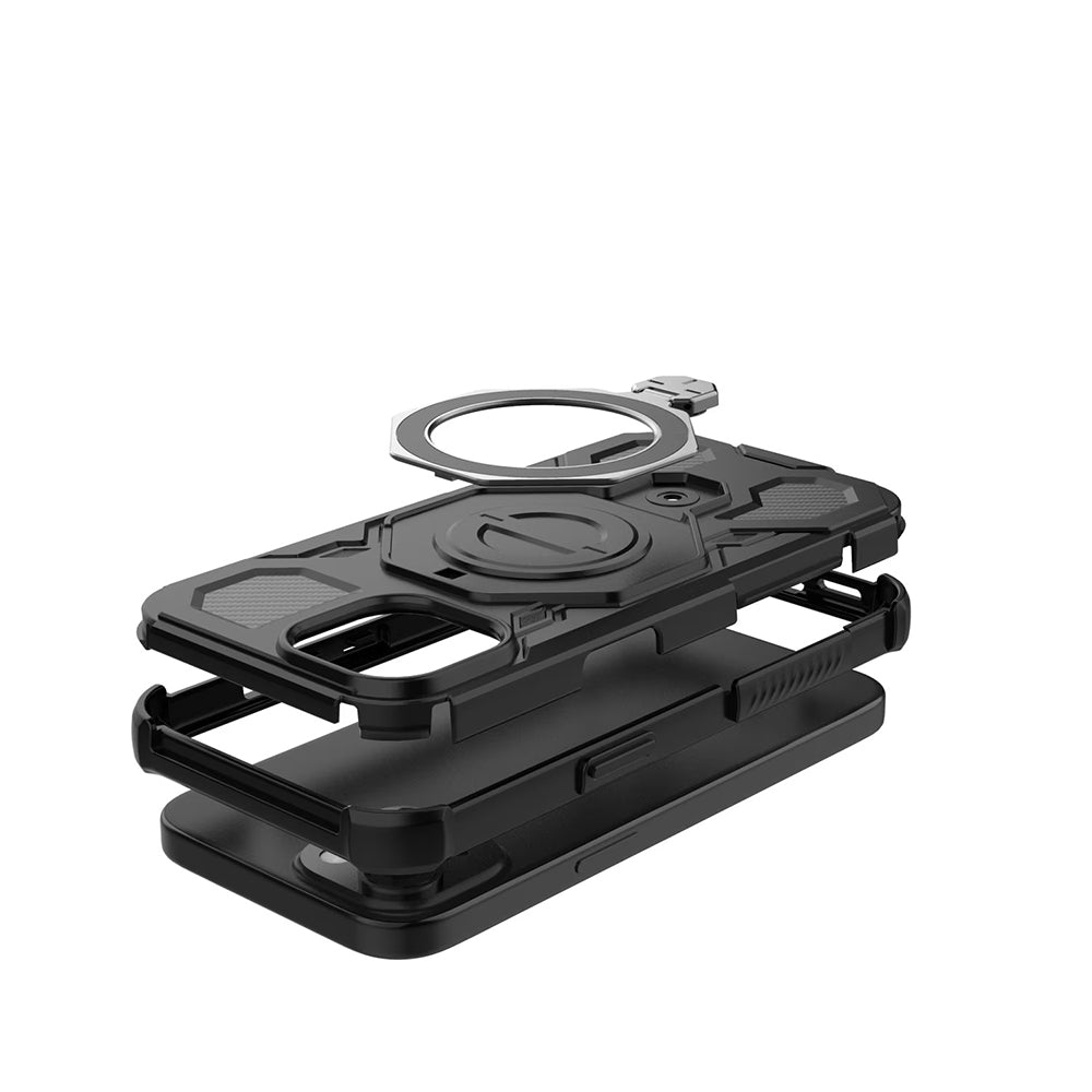 Husa pentru Samsung Galaxy A56 A566, Techsuit, Carbon Shield Pro, Neagra