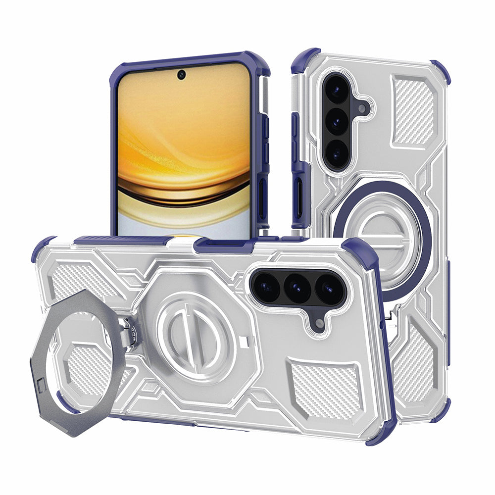 Husa pentru Samsung Galaxy A57 5G, Techsuit, Carbon Shield Pro, Albastra