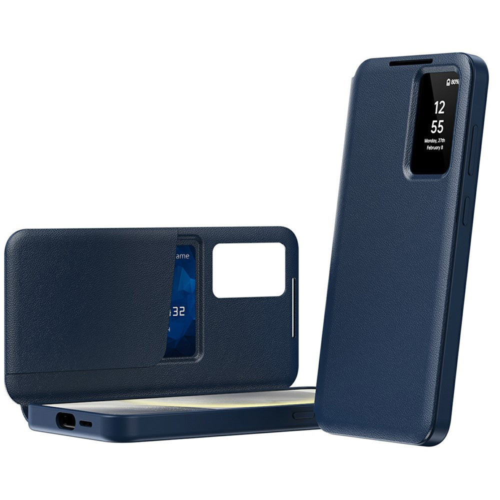 Husa pentru Samsung Galaxy A57 5G, Techsuit, SmartView, Albastra