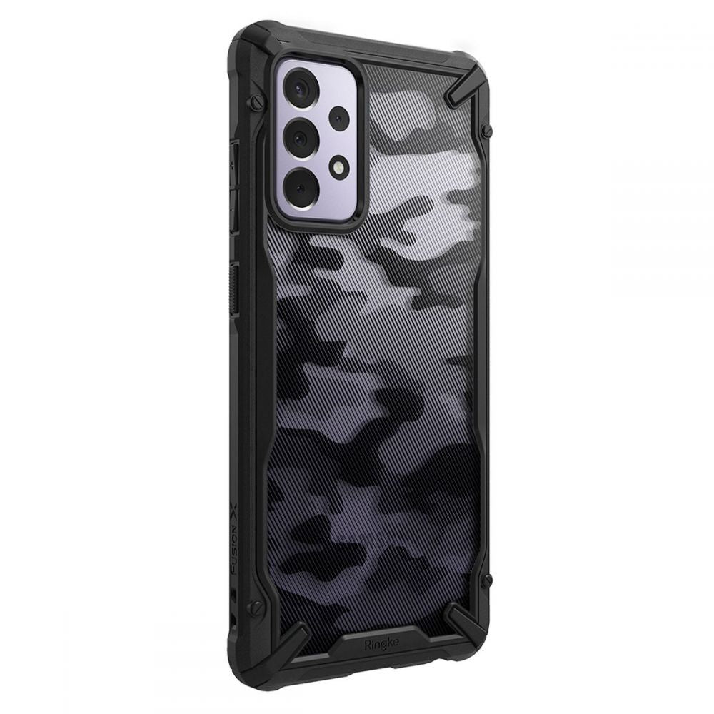Husa pentru Samsung Galaxy A72 A725 / A72 5G A726, Ringke, Fusion X Design, Camuflaj