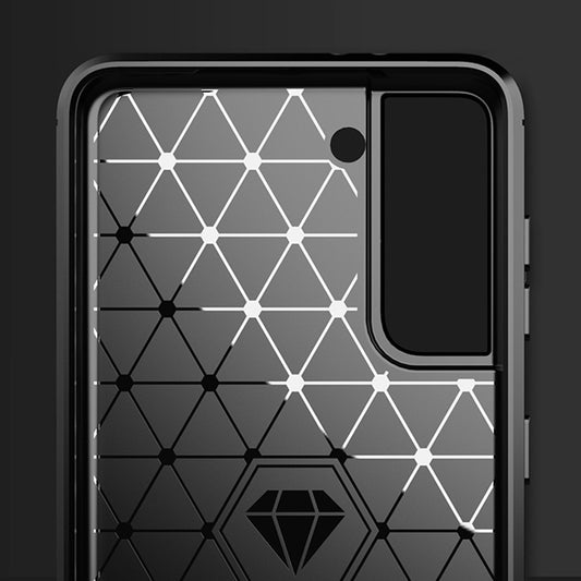 Husa pentru Samsung Galaxy S21 5G G991, Techsuit, Carbon, Neagra