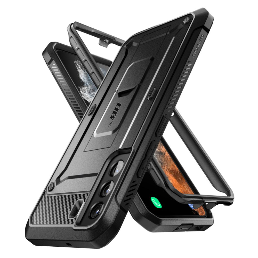 Husa pentru Samsung Galaxy S22+ 5G S906, Supcase, Unicorn Beetle Pro, Neagra