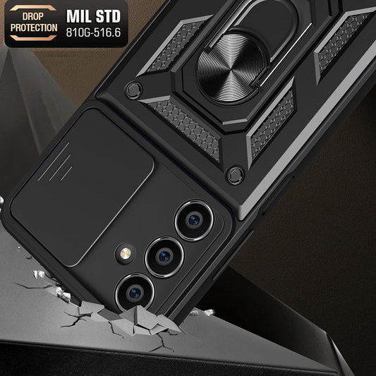 Husa pentru Samsung Galaxy S23 FE S711, Techsuit, CamShield, Neagra