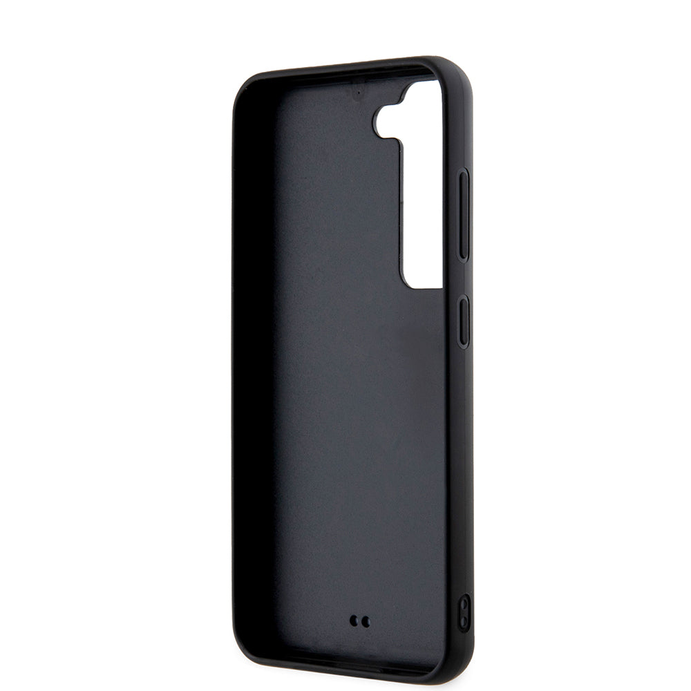 Husa pentru Samsung Galaxy S23 S911, Karl Lagerfeld, 3D Rubber Glitter Logo, Neagra