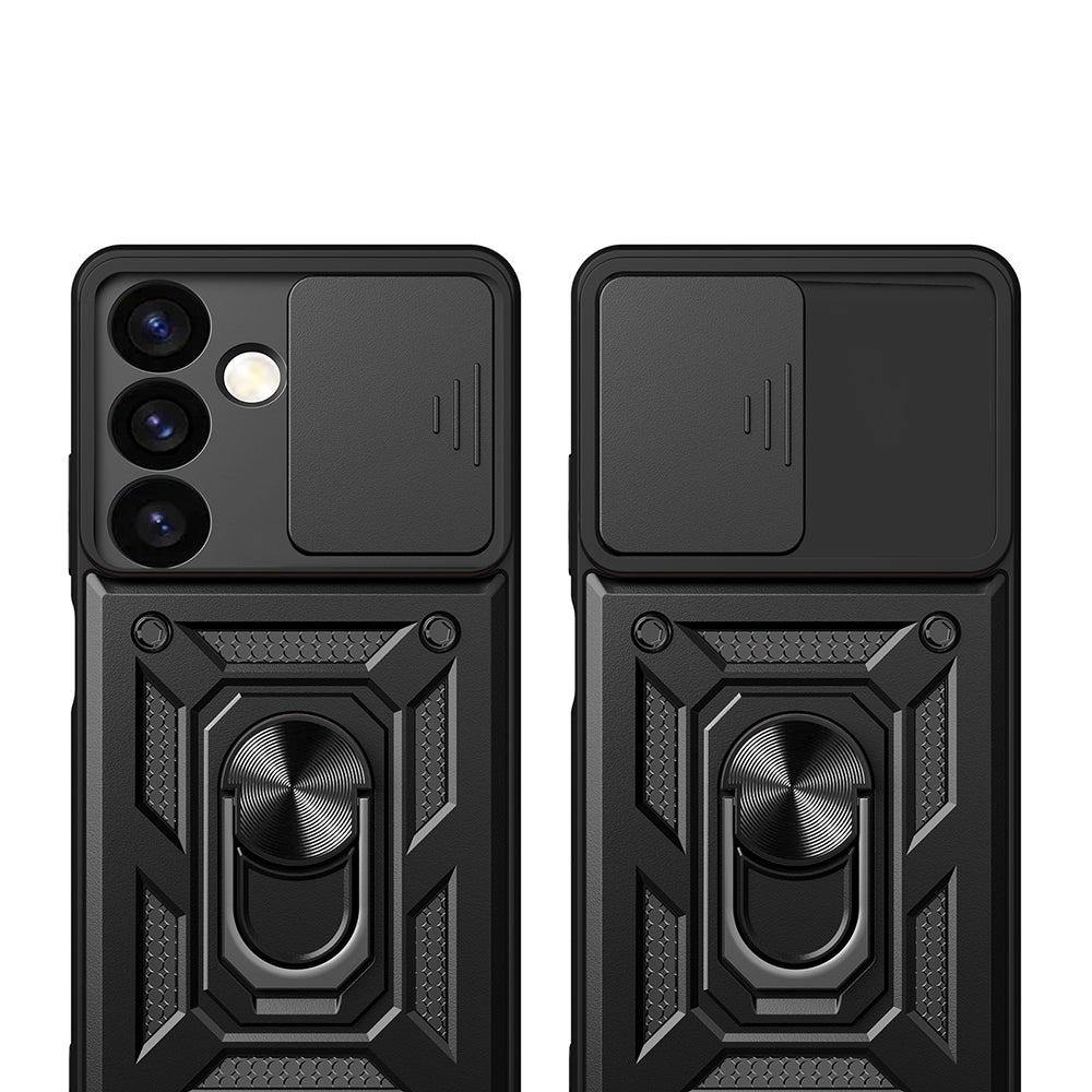 Husa pentru Samsung Galaxy S24 FE S721, Techsuit, CamShield, Neagra