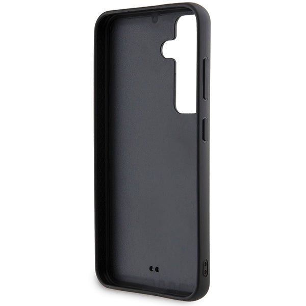 Husa pentru Samsung Galaxy S24+ S926, Karl Lagerfeld, Rhinestone Metal Plate, Neagra