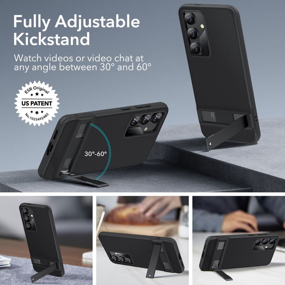 Husa pentru Samsung Galaxy S24 S921, ESR, Air Shield Boost Kickstand, Neagra