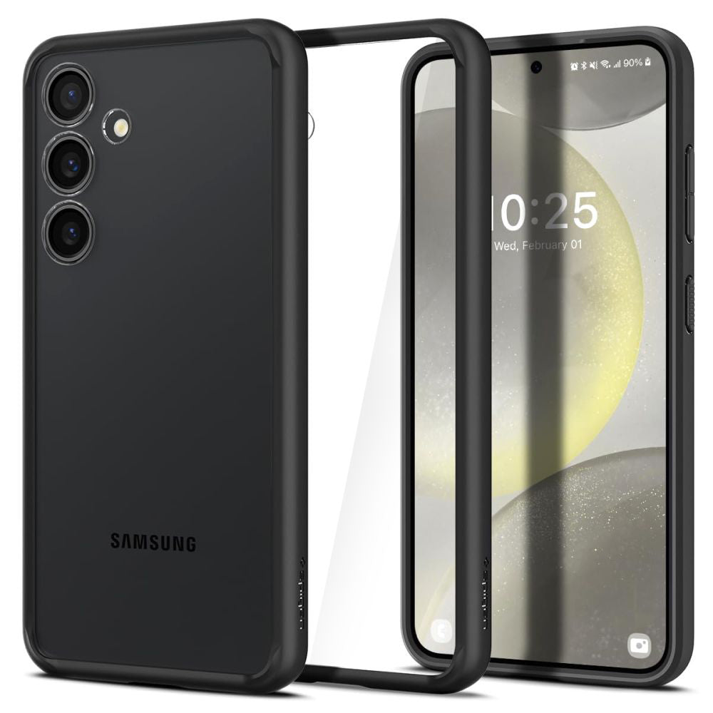 Husa pentru Samsung Galaxy S24 S921, Spigen, Ultra Hybrid, Neagra Mata ACS07352