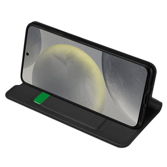 Husa pentru Samsung Galaxy S24 S921, Techsuit, Magskin Book, Neagra