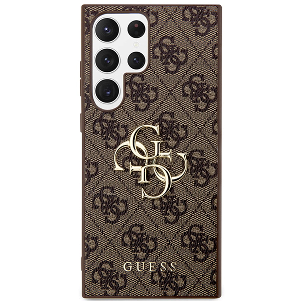 Husa pentru Samsung Galaxy S24 Ultra S928, Guess, 4G Big Logo, Maro