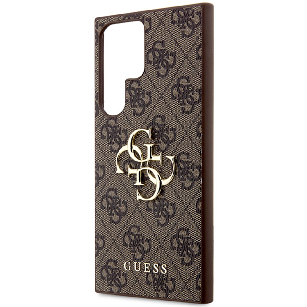 Husa pentru Samsung Galaxy S24 Ultra S928, Guess, 4G Big Logo, Maro