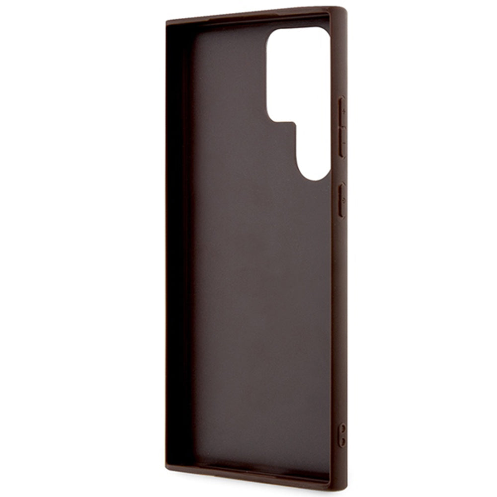 Husa pentru Samsung Galaxy S24 Ultra S928, Guess, 4G Big Logo, Maro