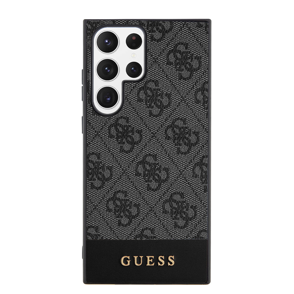 Husa pentru Samsung Galaxy S24 Ultra S928, Guess, 4G Stripe, Neagra
