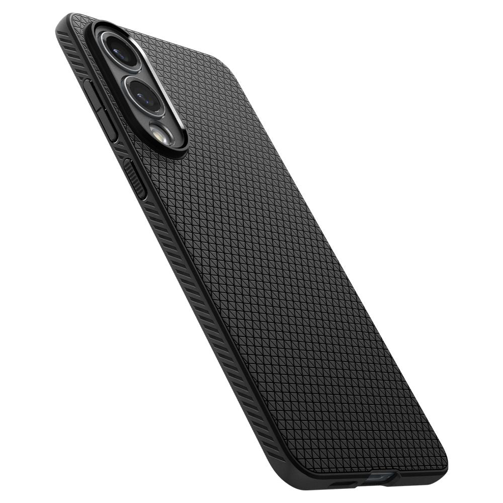 Husa pentru Samsung Galaxy S25 Edge S937, Spigen, Liquid Air, Neagra Mata ACS09420