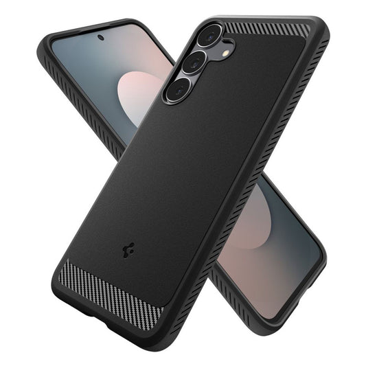 Husa pentru Samsung Galaxy S25 FE, Spigen, Rugged Armor, Neagra Mata ACS10025