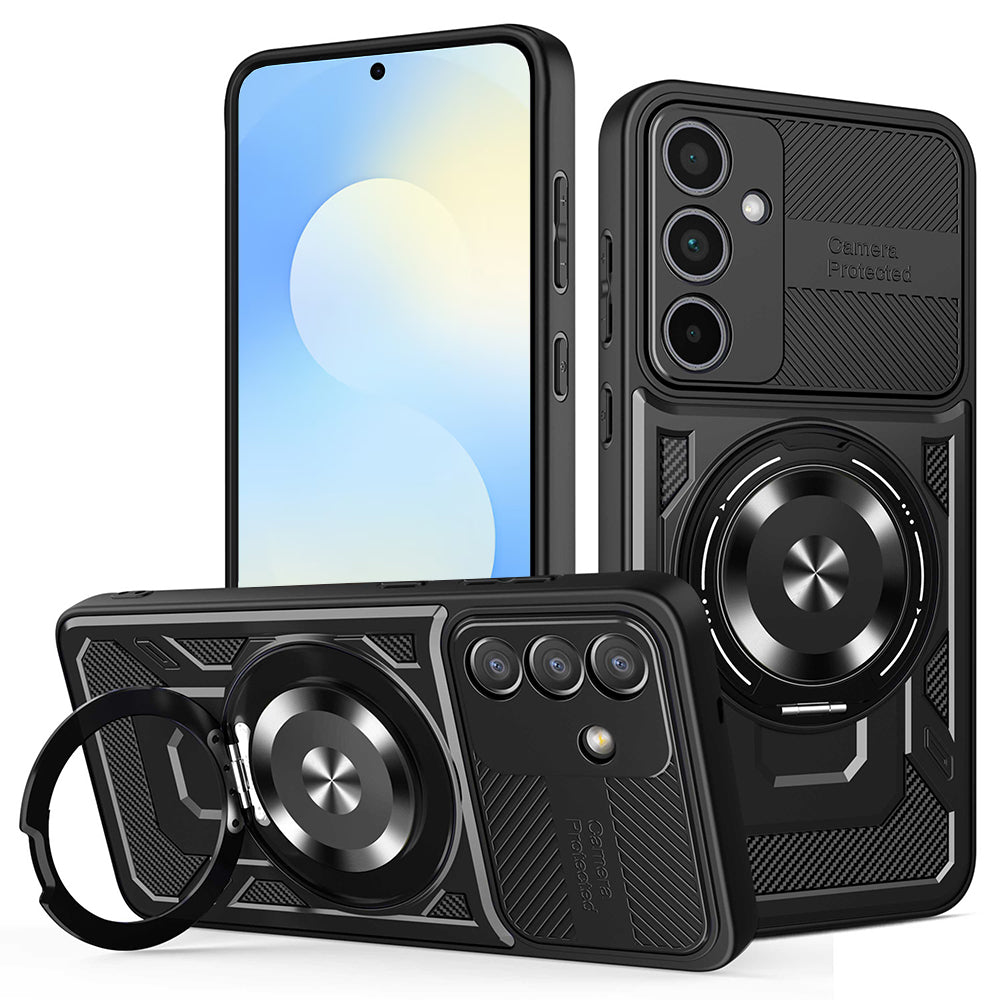 Husa pentru Samsung Galaxy S25 FE, Techsuit, RuggedCam, Neagra
